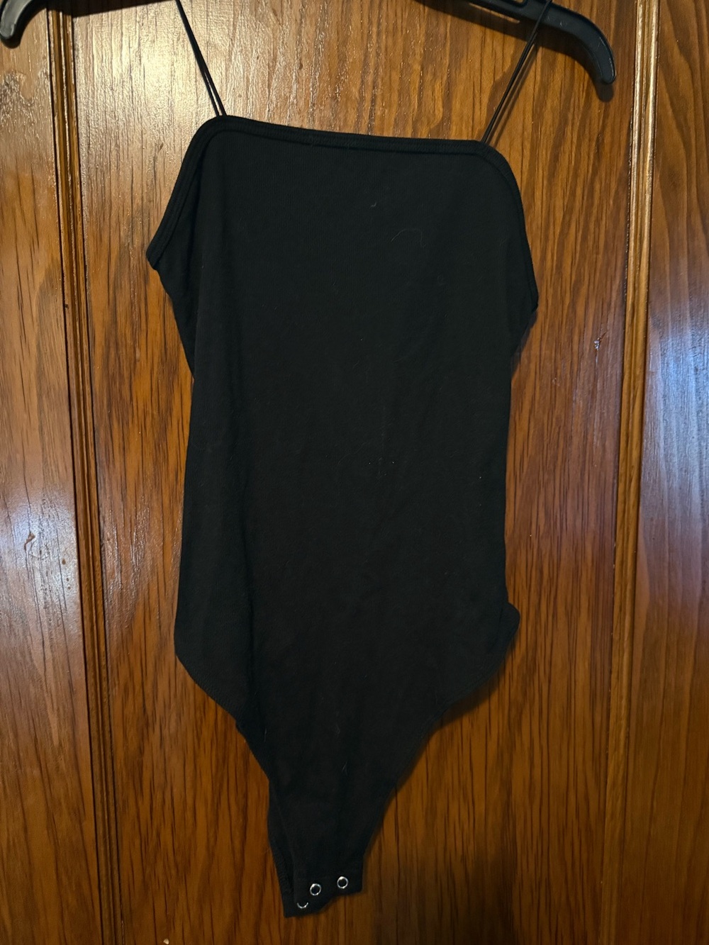 wild fable Black Spaghetti Strap Bodysuit